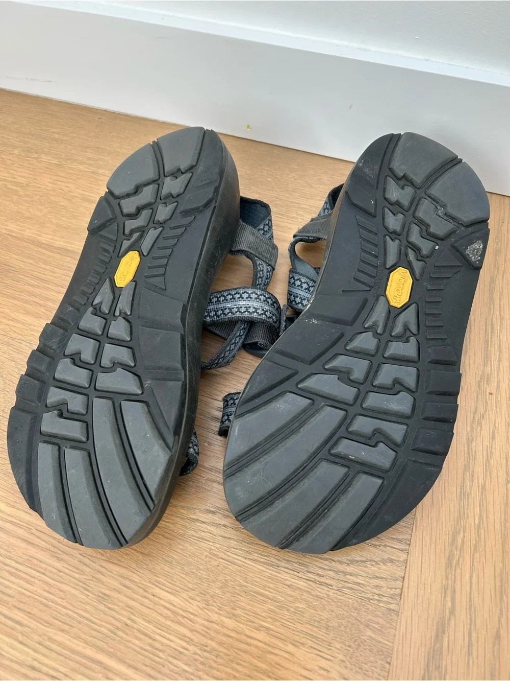 Vibram Chaco Z Black & Gray Outdoor Sandals (Assembled in USA)